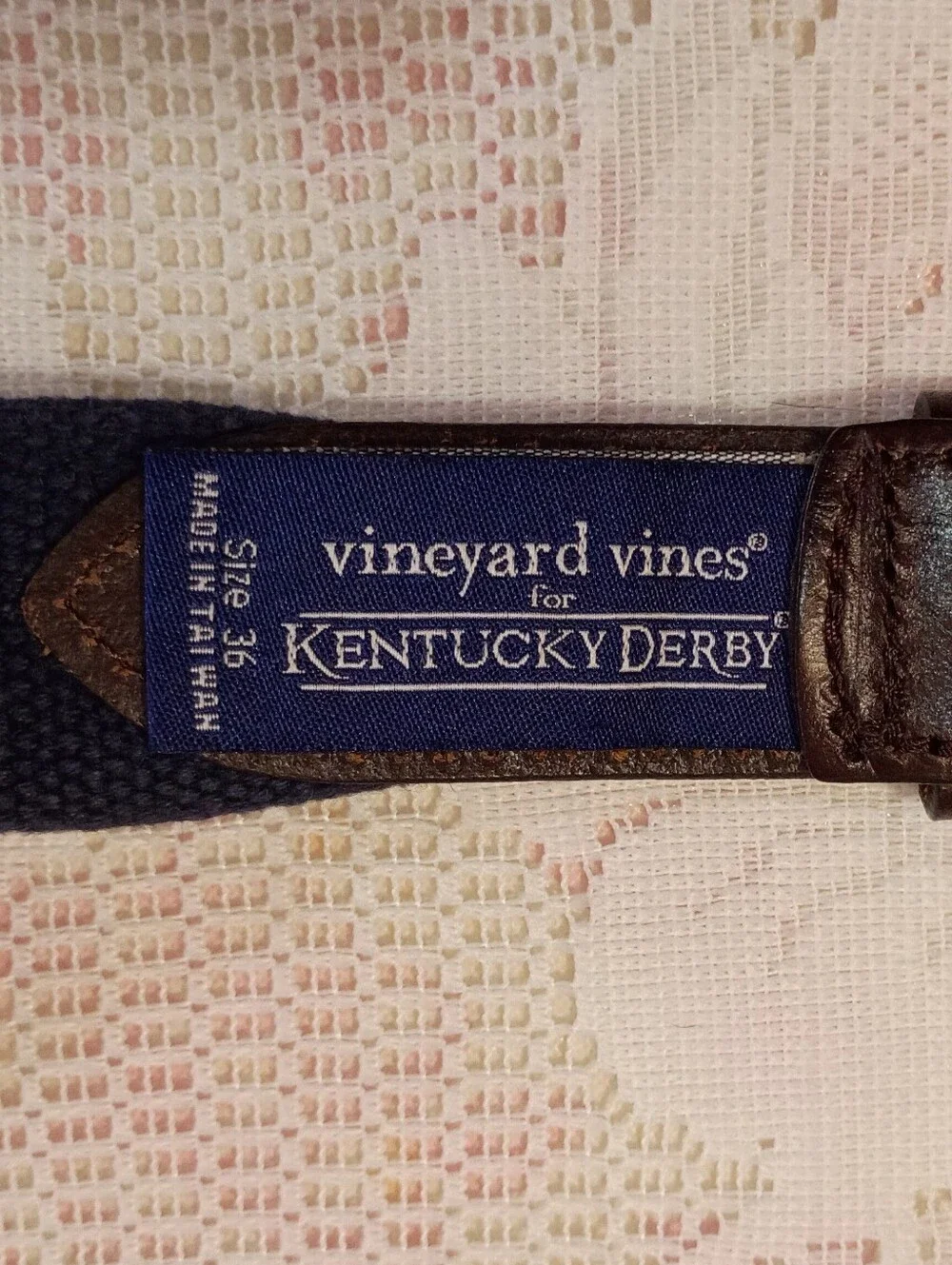 Vineyard Vines Kentucky Derby Bow Tie Belt